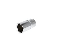 GEDORE red Douille longue, Entraînement 1/2" 12,5 mm, 6 pans, Diamètre 32 mm, Outil, R61003214, Acier chromé
