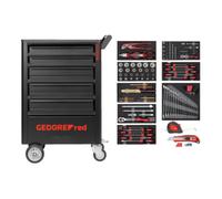 Gedore Red GEDORE Ensemble d'outils rouge dans servante GEDWorker 119 pièces, R21562005 Quantité:1