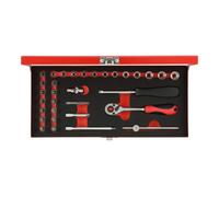 Gedore Red Gedore Jeu de clés à douille 1/4" 4-13mm 32 pièces R49014033 Quantité:1