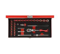 Gedore Red Gedore Jeu de clés à douille 1/4" 4-13mm 33 pièces R49044033 Quantité:1