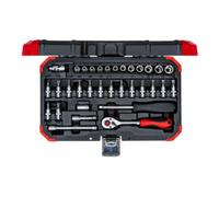 Gedore Red Gedore Jeu de clés à douille rouge 1/4 Ouv 4-13mm 33pcs Quantité:1