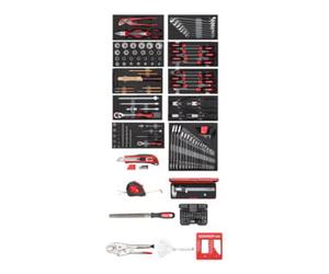 Gedore Red Gedore R21010002 Set d’outils 11x modules CT + divers outils 166 pièces Quantité:1
