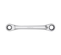 Gedore Red Gedore red Clé à cliquet double anneau 4 en 1, réversible, 10 13 17 19 mm, droite, clé à molette, R07501019 Quantité:1