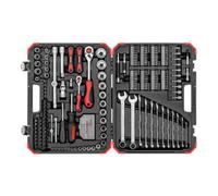 Gedore Red Gedore red Set de clés à douille, 232 pièces, entraînement 1/2 1/4 pouce, adaptateur, cliquet, douilles, porte-embouts, embouts, R46003232 Quantité:1