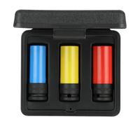 Gedore Red Gedore red Set de clés à douille Kraftschrauber avec douilles de protection, 3 pièces, 17/19/21 mm, butée de profondeur, avec codage couleur, acier chrome-molybdène Quantité:1
