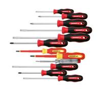 Gedore – Jeu de tournevis Red R38002012 – 12 pièces PH+PZ+LS 2K rouges