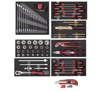 GEDORE red R21010000 Jeu d'outils 8x modules CT + cutter 81 pièces, 3301655