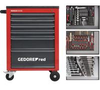 GEDORE red R21560004 Jeu d'outils dans une servante d'atelier MECHANIC rouge 129 pièces, 3301673