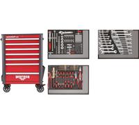 GEDORE red R22071004 Jeu d'outils dans une servante d'atelier WINGMAN rouge 129 pièces, 3301694