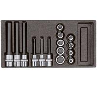 GEDORE red R22150011 Embouts de tournevis 1/2" 2/6 CT-module 15 pièces, 3301710