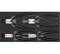 GEDORE red R22150017 Jeu de pinces à circlips 2/6 CT-modul 4 pièces, 3301716