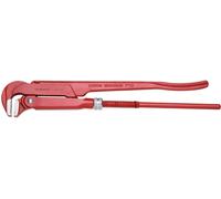 Gedore Red - Pince à tuyau coudée 90° R27100010 - Ouverture 40 mm (1½ pouce), denture décalée