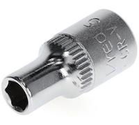 GEDORE red Douille, Entraînement 1/4" 6,3 mm, 6 pans, Diamètre 5 mm, Outil, R41000503, Acier chromé