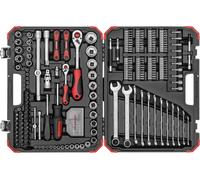 Gedore Red Gedore red Set de clés à douille, 232 pièces, entraînement 1/2 1/4 pouce, adaptateur, cliquet, douilles, porte-embouts, embouts, R46003232 Quantité:1