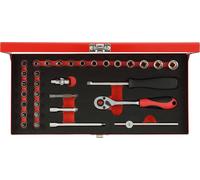GEDORE red R49004033 Jeu de douilles 1/4" 4-13mm 32 pièces, 3300000