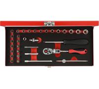 GEDORE red R49044033 Jeu de douilles 1/4" 4-13mm 33 pièces, 3300004