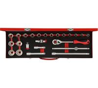 GEDORE red R69004024 Jeu de douilles 1/2" 10-32mm 24 pièces, 3300006