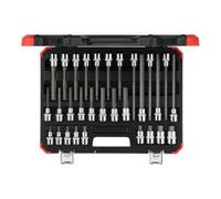 Gedore Jeu d'embouts, douilles et clés mixtes à cliquet R68003030 1/2" Rouge 30 pièces 6 pans