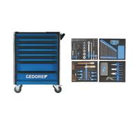 Gedore Servante d'atelier Gedore Workster Highline avec un assortiment d'outils de 147 pièces Quantité:1