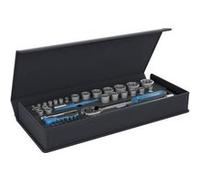 Gedore Jeu de douilles TC 19-20-MU-10 1/4"‑1/2" 52 pièces dans une poche textile