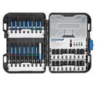 GEDORE Torsions-Bit-Set 666-032 Jeu d'embouts de qualité supérieure pour professionnels avec coffret de rangement pratique avec porte-embout