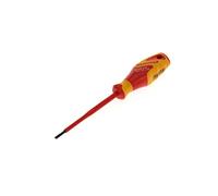 GEDORE Tournevis VDE à fente, Tournevis 1 000 v isolé, Électricité, Longueur 185 mm, Outil, VDE 2170 3,5, Acier