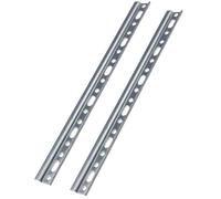 Gedotec Accroche-armoire acier galvanisé H10323 | 2 pièces de support d'armoire à visser Longueur : 25,7 x 2,6 cm | Accroche-meubles | Rail de suspension métallique | Support d'armoire stable