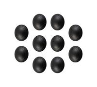 Gedotec Arrêt de Porte Adhésif Mural - Butoir de Protection pour Porte, Poignée et Meuble - Butée Plastique pour Bloc Porte de Cuisine, Chambre, Bureau en Bois ou Métal - 10 Pièces - Noir