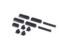 Gedotec Assortiment de porte-couverts Range-couverts autocollant avec revêtement en feutre | pour 70 couverts | Le feutre est NOIR | Range-couverts pour tiroirs & tiroirs