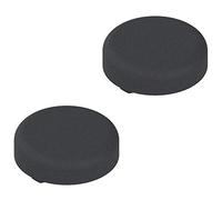 Gedotec Blum Clip Top 84.4140 Lot de 2 couvercles de charnière ronds en plastique noir mat pour charnières de porte en verre et vitrine