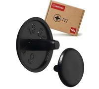 Gedotec Cache-vis pour Meubles Noir |Cache-vis en Plastique Rond | H1123 | Bouchon pour Trou de tête PZ2 | Ø 12 x 2,5 mm | 50 pièces