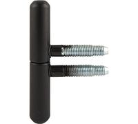 Gedotec Charniere de Porte et Meuble - Pour Porte en Bois et Métal de Meuble, Portail, Volet, Fenêtre - Type SFS avec Tige à Visser de 40 mm - Charge 28 kg - Acier Noir Mat - 1 Pièce