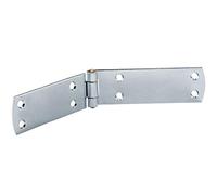 Gedotec Charnière de porte lourde - Paumelle à visser | 1 pièce - Paumelles de volet en acier | 120 x 30 mm | Paumelle de porte zinguée bleue | Charnières de porte épaisseur du matériau 2 mm