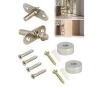 Gedotec Charnière pivot pour cloison, rotative 360 degrés, ferrure pivotante pour séparateur de pièce, charnière pivot dissimulée à mécanisme à ressort avec paliers, montage invisible
