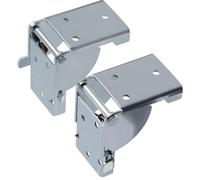 Gedotec Charnière Pliante Acier Bleu galvanisé | 1 Paire Gauche - Droite équerre de Charge Lourde Pliable | dim. : 10,6 x 10 x 4 cm | Console Pliante Stable | Support - ferrure Pliante | Articulation