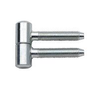 Gedotec Charniere Porte en Zinc - 1.1100 -Pour Porte en Bois et Métal de Meuble, Portail, Volet, Fenêtre - Type Anuba/SFS avec Tige à Visser de 29 mm - 6 Pièces