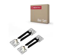 Gedotec Connecteur de meubles meubles rembourrés Connecteur de canapé - TYPE DA | Support à accrocher | Métal galvanisé | Connecteur à encliqueter Ferrure pour lits - tables etc.