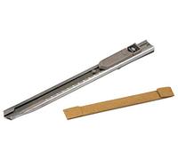 gedotec® en acier inoxydable Cutter 9mm Tapis de 12couteaux Japon couteau cutter S-metallverstärkte Guide de lame | + 2Stk. Lames sécables | fabriqué au Japon | geprüfte marque de qualité