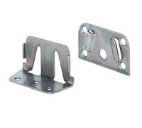 Gedotec Equerre Angle en Metal pour Lit - Équerre de Fixation - Assemblage pour Cadre de Lit à Lattes et sa Barre Centrale - Pièce de Raccord pour Meuble - Construction Renforcee en Acier-1 Pièce