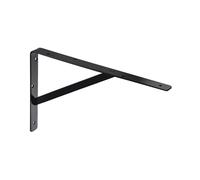 Gedotec Equerre charge lourde ATHENA 1 piece - profondeur 400 mm - console de charge lourde Noir - support mural capacite 300 kg - equerre metal massif - support d'etagere
