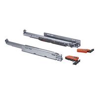 Gedotec Glissières Pour Tiroirs Sortie Totale 750 Avec Amortisseur Accouplements Inclus Sortie Pour Charges Lourdes Capacité De Charge Robuste 300 Mm
