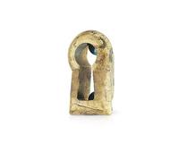 Gedotec H7415 Porte n laiton vieilli pour fixation à plaquettes - H7415 | Laiton marron frotté | Rosace de ncastrer | 1 pièce - Housse pour armoires de meubles