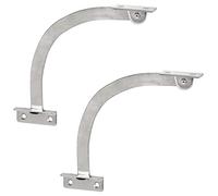 Gedotec Limiteur d'ouverture d'armoire - Ferrure à rabat pour portes de meubles - Support rabattable pour compartiment de bar à visser - Métal de 150 mm de long