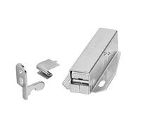 Gedotec Loqueteau à ressort AUTOMATIQUE Fermeture à pression de porte Loqueteau à pression Toutch-Latch | Loqueteau de meuble à visser | Métal zingué brillant
