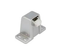 Gedotec Loqueteau à rouleau de sauna Loqueteau de porte à galet argent mat | Loqueteau à rouleau pour porte en bois, 85 x 59 x 41 mm, à visser, rechange porte de sauna, accessoire et ferrure de sauna