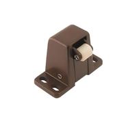 Gedotec Loqueteau à rouleau de sauna Loqueteau de porte à galet marron | Loqueteau à rouleau pour porte en bois, 85 x 59 x 41 mm, à visser, rechange porte de sauna, accessoire et ferrure de sauna