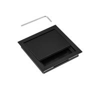 Gedotec Passe-câbles rectangulaire avec Joint à Brosse - Exit G11 ECO - Passage de câble de Bureau - Boîte de câble en Aluminium encastrée - 100 x 100 mm - 1 pièce