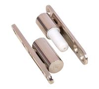 Gedotec Paumelles de rénovation en acier nickelé | 1 pce Charnière de porte avec technique de palier lisse sans entretien | Diamètre : 15 mm | Paumelles de porte Bâti de porte en bois