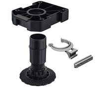 Gedotec Pieds de Nivellement | Support Réglable en Plastique pour Meubles de Cuisine, Canapés, Tables, Sommier | Niveleurs Ajustables Antidérapants | Capacité de Charge 150 kg | 80 mm | Set de 20
