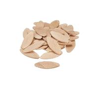 Gedotec Plaquettes d'assemblage en bois taille 20 Raccords pour meubles en hêtre naturel aussi appelés Lamello | Chevilles plates de 4 mm d'épaisseur | Raccords en bois à lamelles - 56x23x4 mm